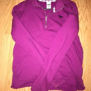 Fuchsia PINK half-zip